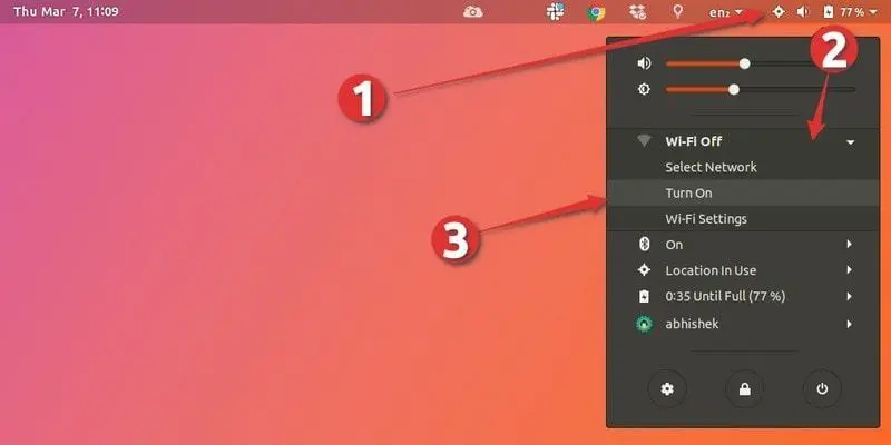 Restarting network in Ubuntu