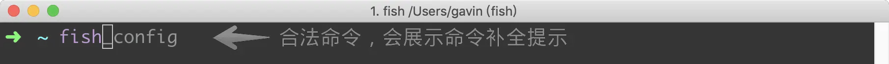 合法命令可以自动提示补全
