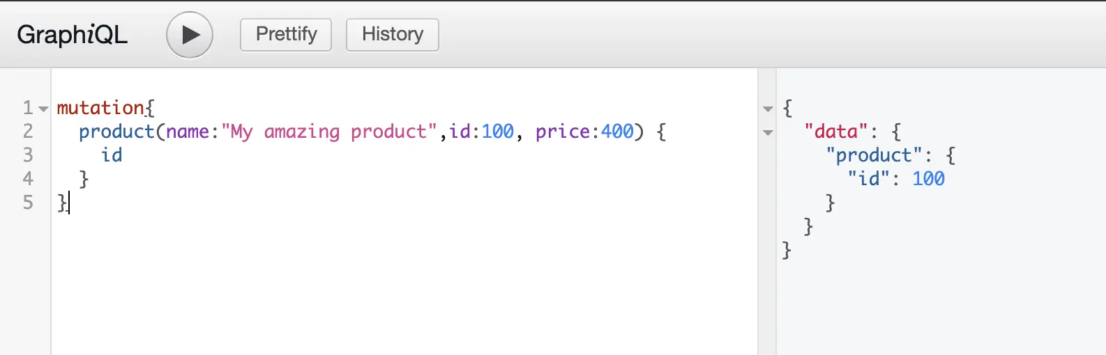 GraphQL mutation 演示