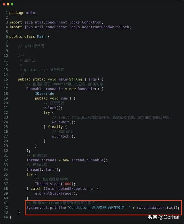 “全栈2019”Java多线程第四十五章：查询Condition上的等待线程