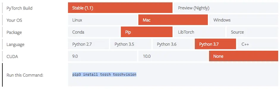 Mac + PyTorch