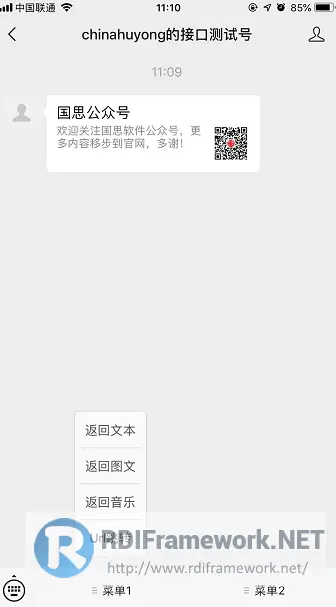 自定义的菜单效果