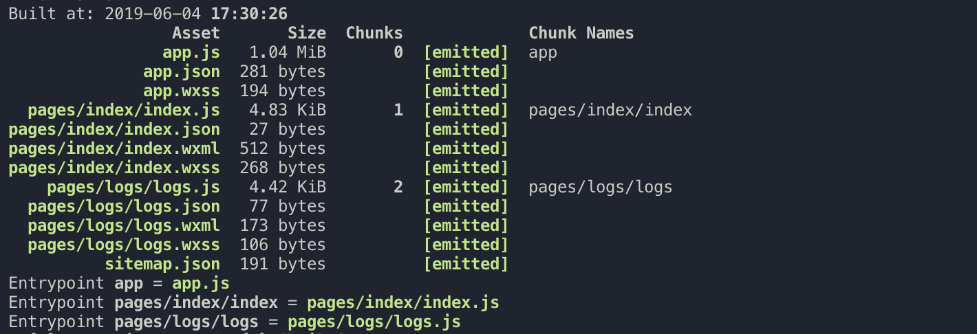 生成的 app.js 文件太大