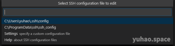 打开 SSH 配置文件