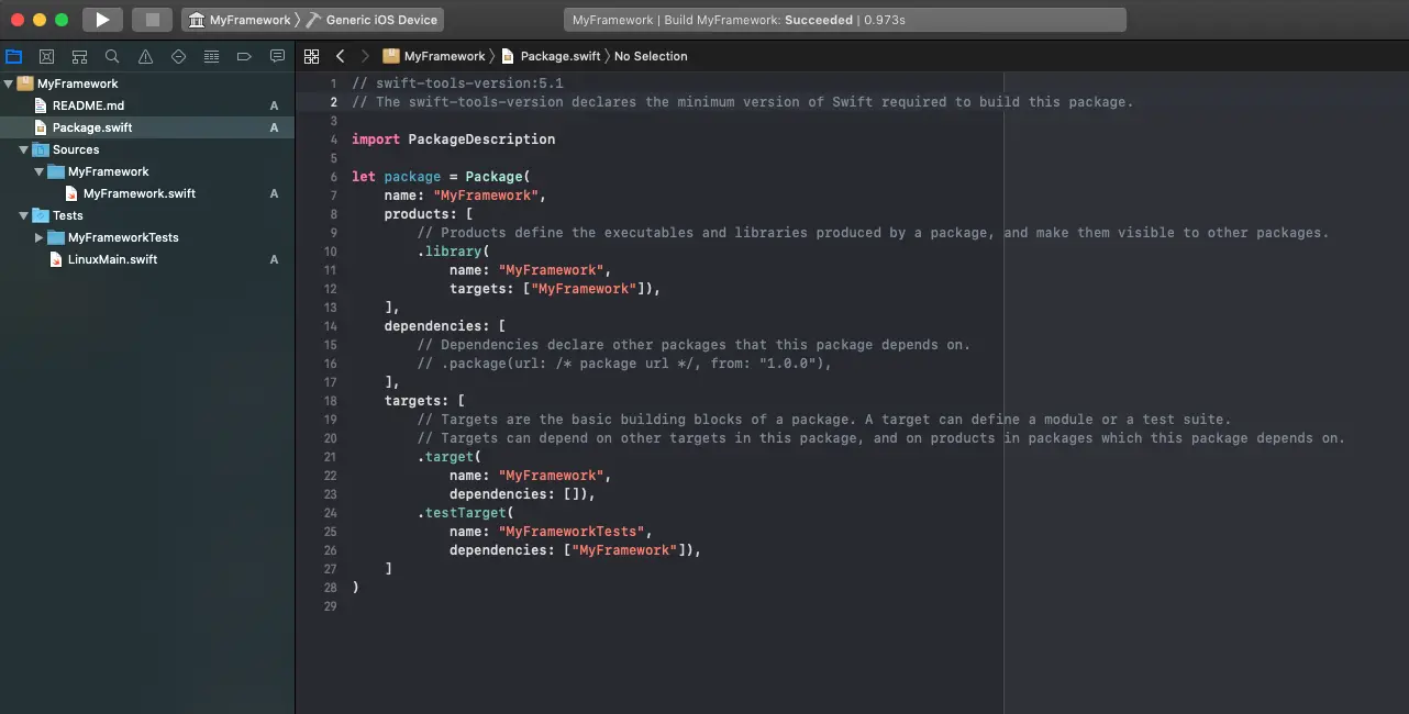 一个多平台的swift框架