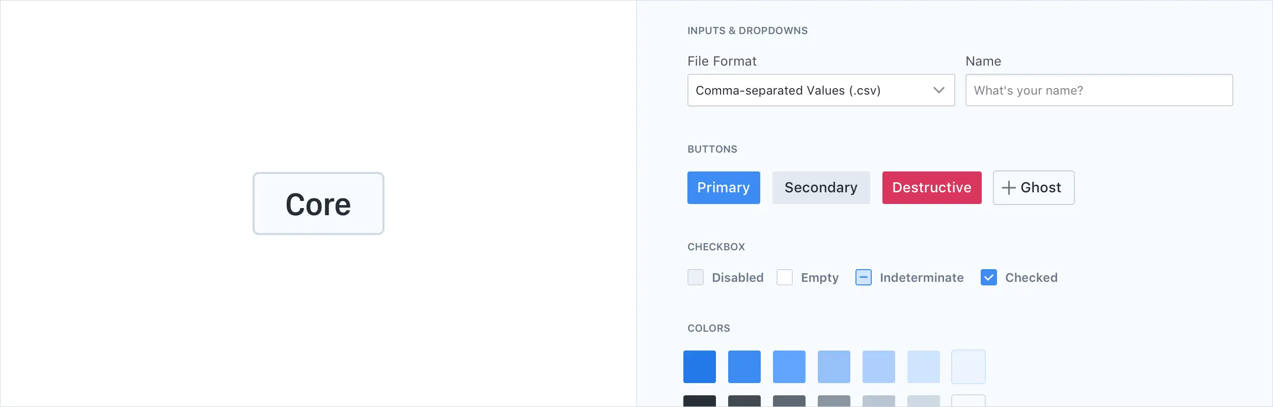 一个强大的内核构成了我们设计系统的核心