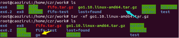 图2.1.5 下载的文件及解压后的文件