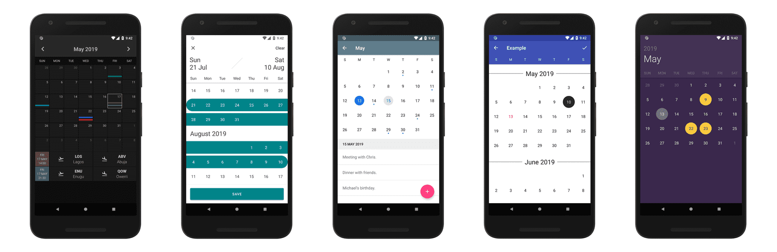 CalendarView 效果展示