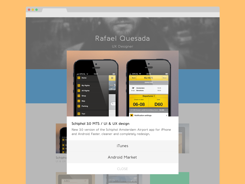 作品集内容重设计弹窗/弹出框
