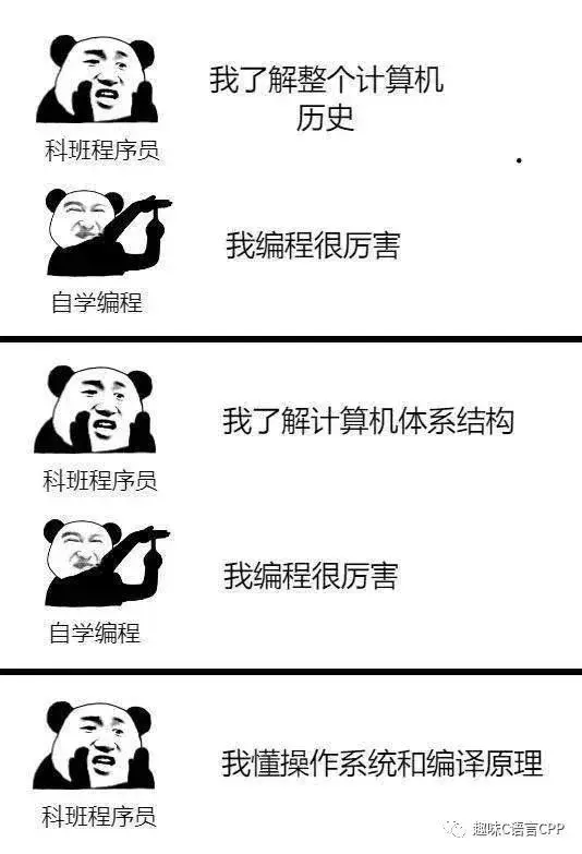 一张图告诉你，自学编程和科班程序员的差别在哪！网友：很真实