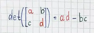 det(2×2 matrix)