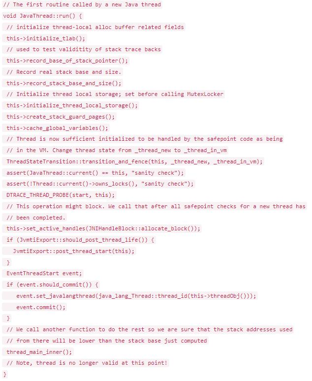 资深架构师带你从JVM层面了解线程的启动和停止