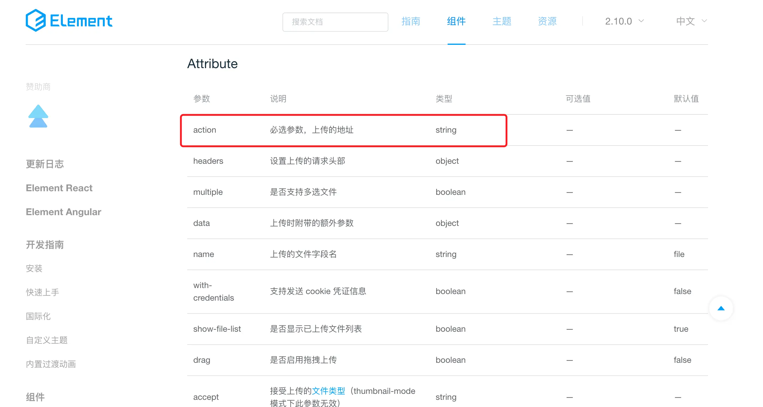 Element上传组件upload