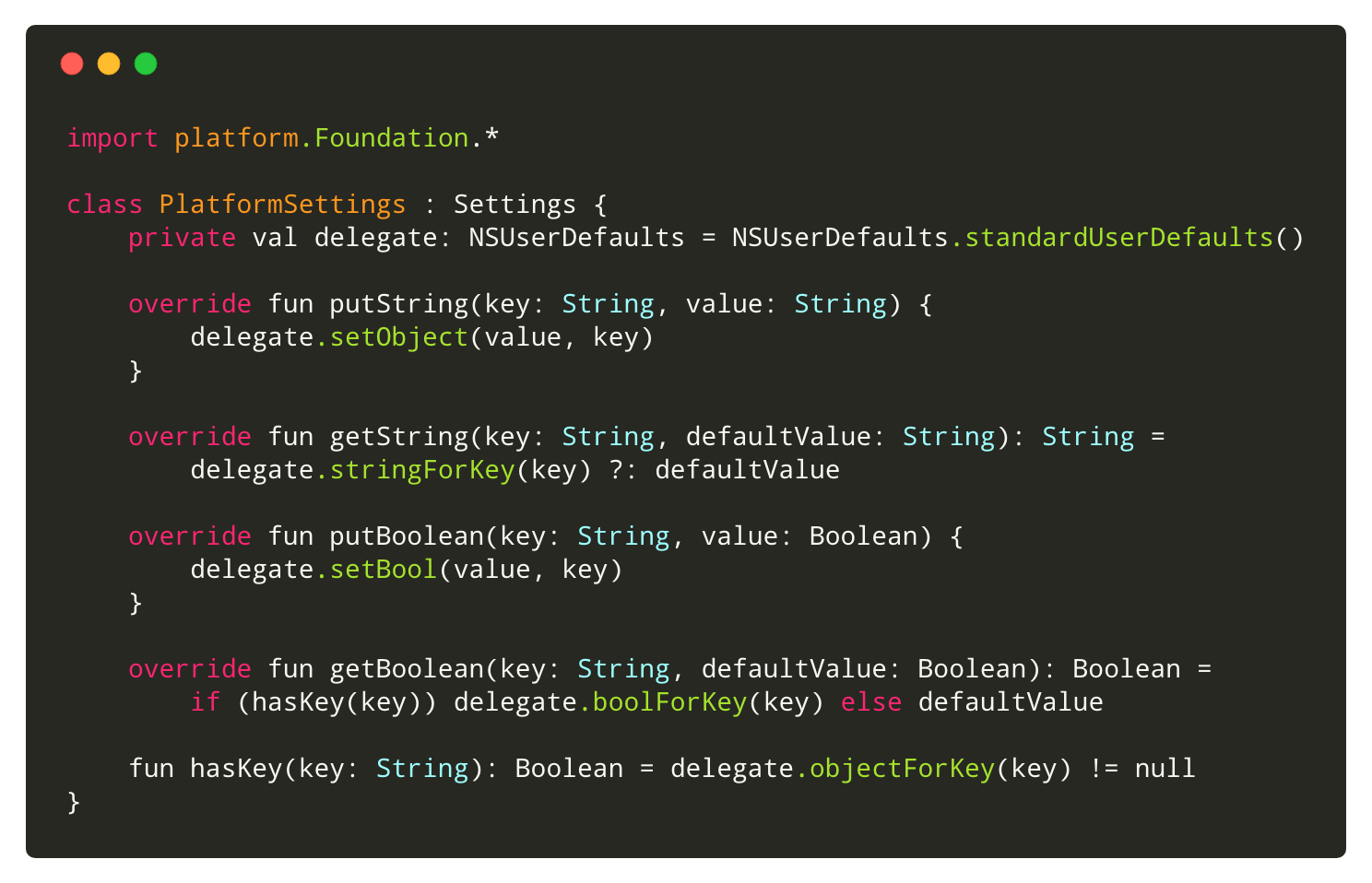 设置的实现 - iOS