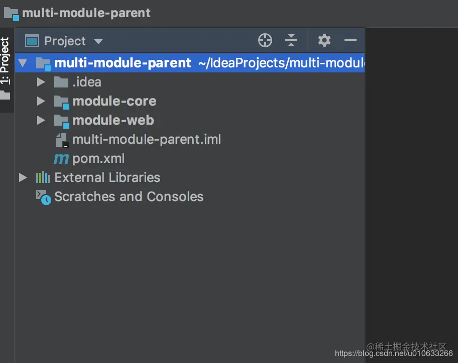 IntelliJIdea14创建Maven多模块项目，多