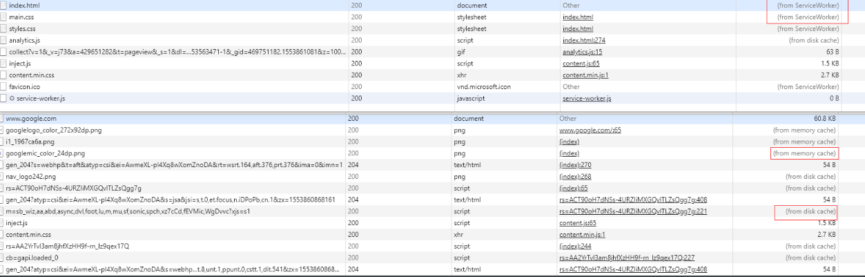 日常使用过程中的三种读取缓存的实例