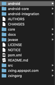 源码包含的目录