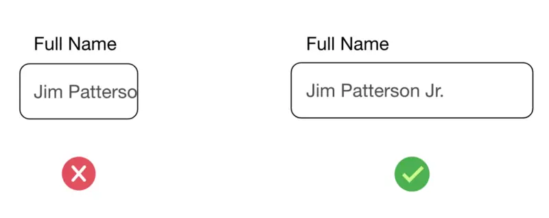 容器字段正确和错误实例