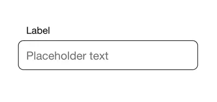 顶部对齐的标签