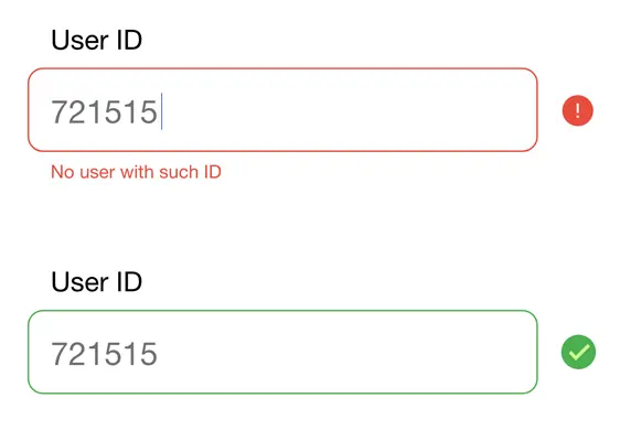 错误信息提示例子
