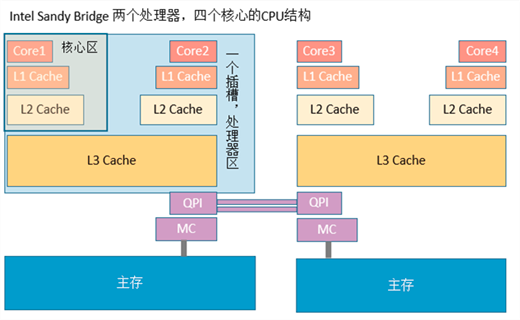 图2 CPU缓存架构