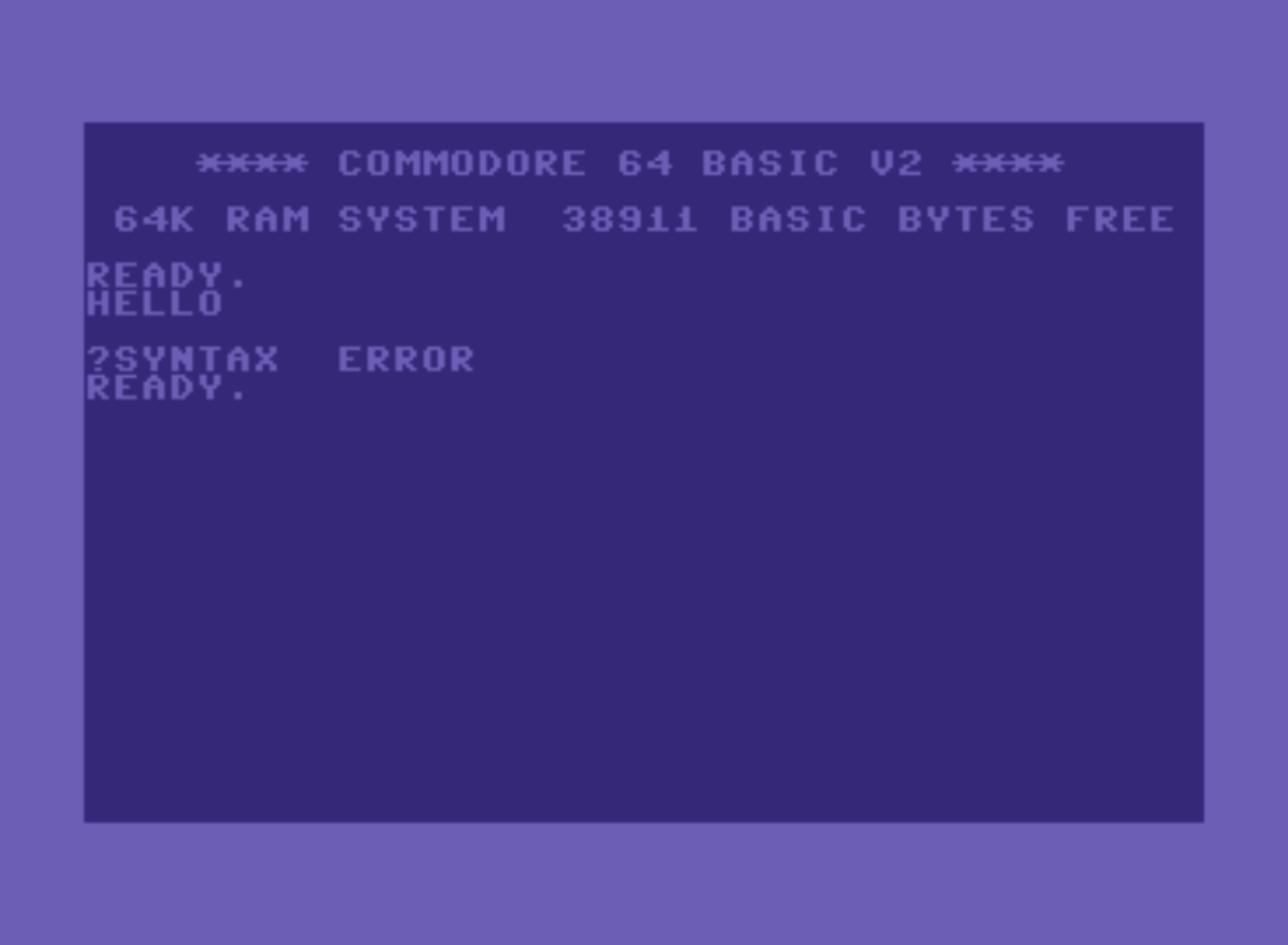 Commodore 64 语法错误