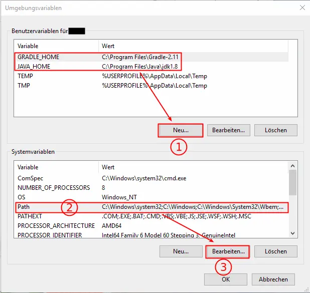 Windows User and System Variables