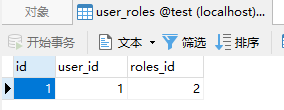 用户角色关系表