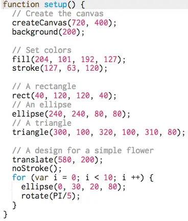p5js英文演示代码