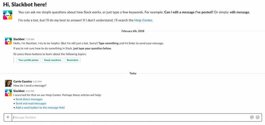 Slack机器人文案示例