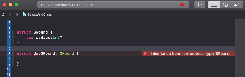 Struct(结构体)没有继承特性