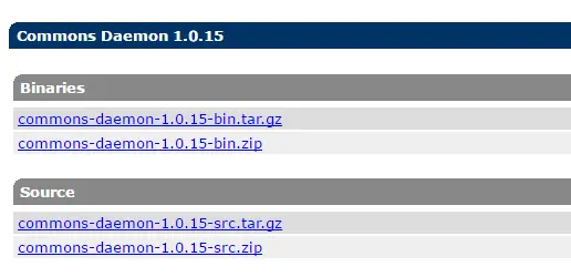 commons daemon下载