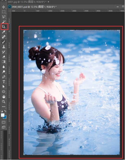 PS教程：清凉一下美女海报设计教程及素材