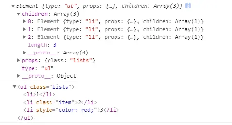 打印虚拟Dom和真实Dom