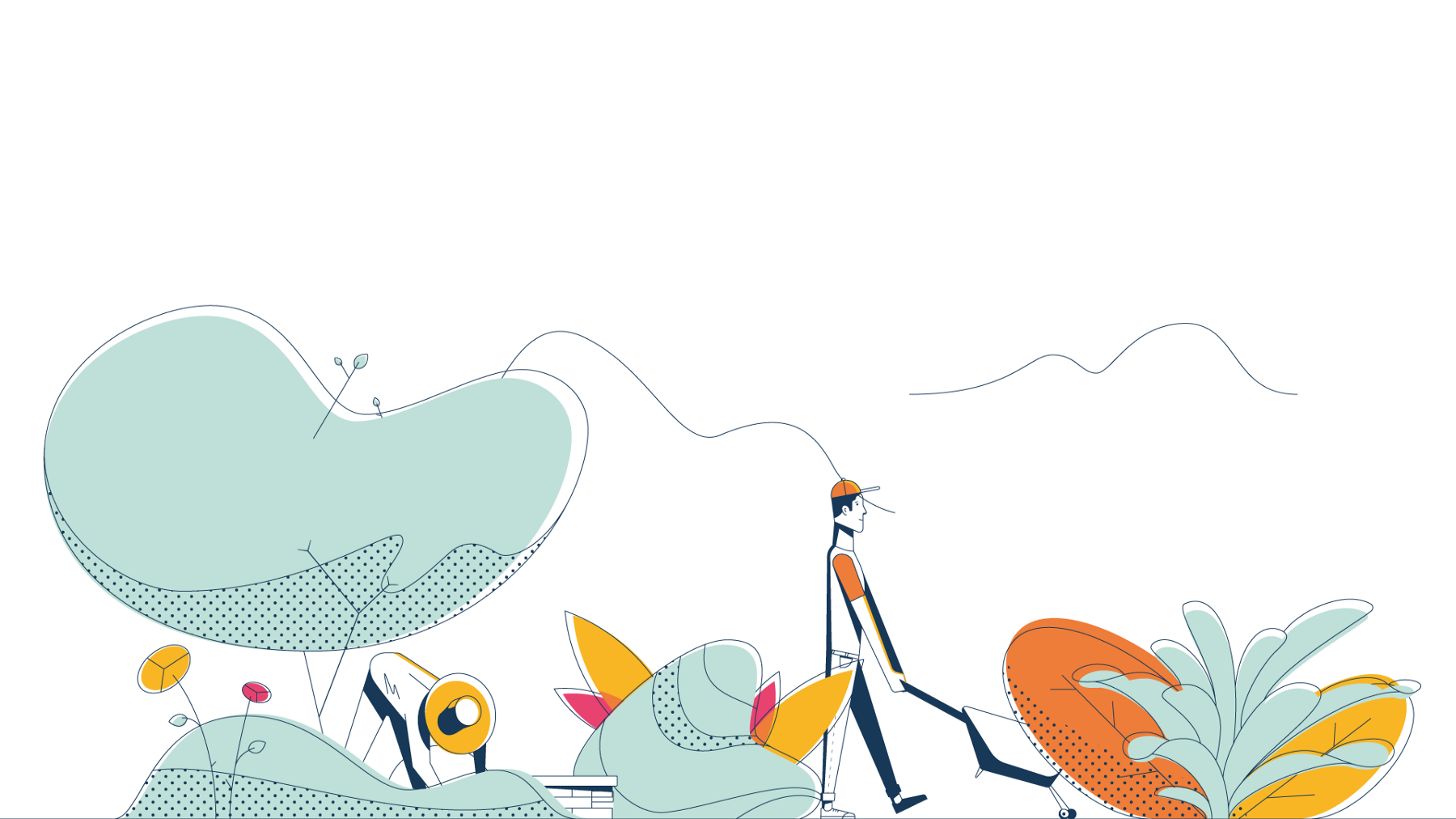 为LunnScape品牌创建的主题插图