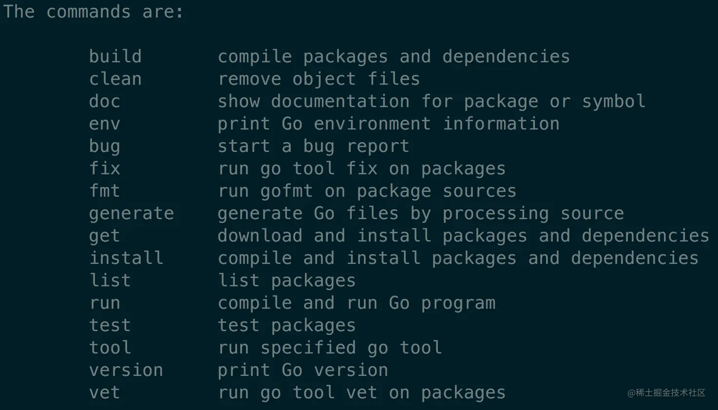 go commands
