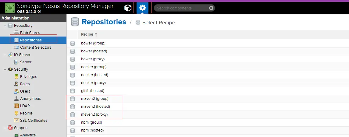 Nexus 三种仓库类型