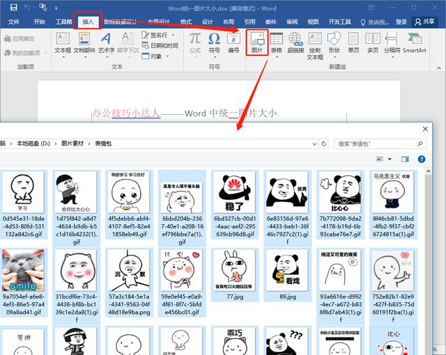 1分钟批量统一Word中300张图片的大小！无需插件、代码，超级简单