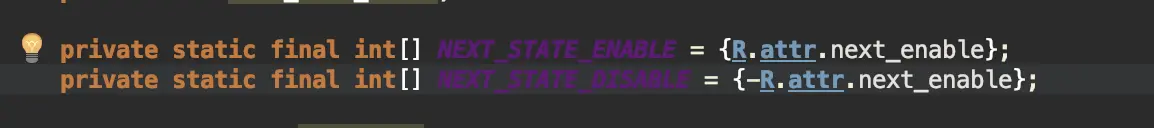 设置不同状态参数值