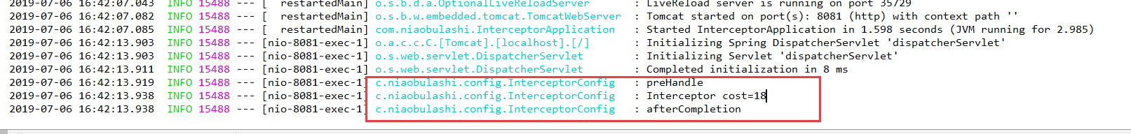 测试截图Interceptor