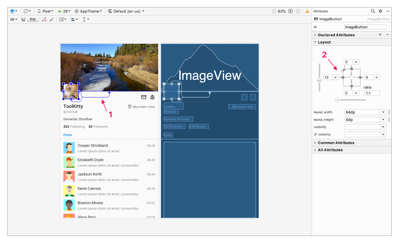 Android Studio 3.4约束可视化