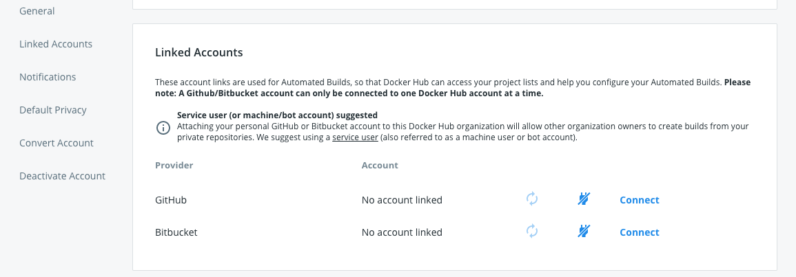 linked accounts