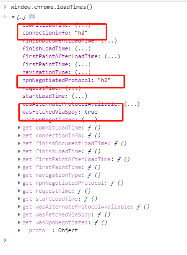 window.chrome.loadTimes()查看