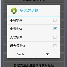 多选按钮对话框