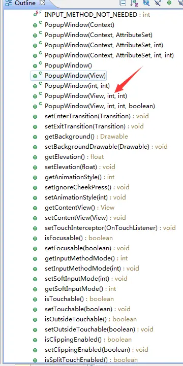 PopWindows构造方法及常用方法