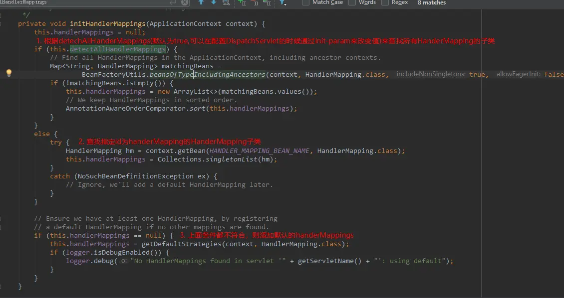 初始化handlerMappings