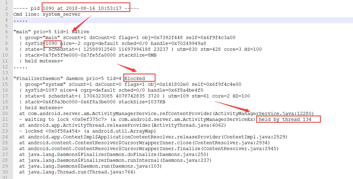 1090 线程 被线程134 held
