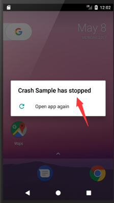 app crash 举例