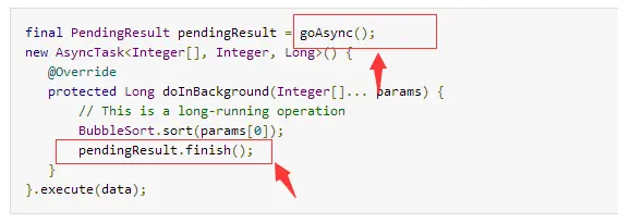 goAsync()---finish 获取更多广播响应时间