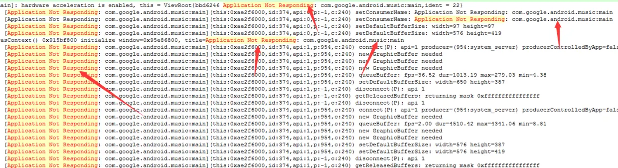 main_log 中分析ANR 原因